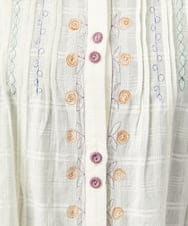 GJBGD31180 Jocomomola(ホコモモラ) Una escalera de colores 襟付きブラウス アイボリー