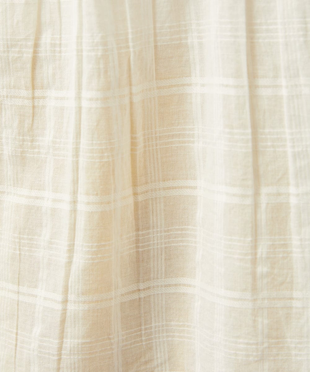 GJBGD32180 Jocomomola(ホコモモラ) Una escalera de colores バンドカラーブラウス アイボリー