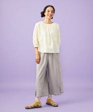 GJBGD70230 Jocomomola(ホコモモラ) Miguelde Cervantes レース付きブラウス アイボリー