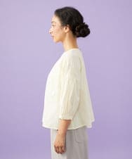 GJBGD70230 Jocomomola(ホコモモラ) Miguelde Cervantes レース付きブラウス アイボリー