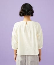 GJBGD70230 Jocomomola(ホコモモラ) Miguelde Cervantes レース付きブラウス アイボリー