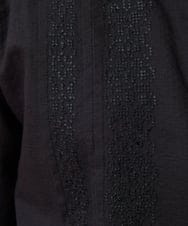GJBGE41200 Jocomomola(ホコモモラ) Cruzar フラワーインド刺繍ブラウス ブラック