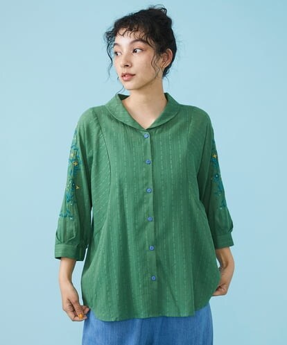 GJBGS35190  Hiedra 刺繍チュニックブラウス