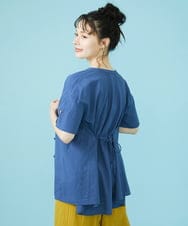 GJBGW31150 Jocomomola(ホコモモラ) ドビー フラワー刺繍チュニックブラウス アイボリー