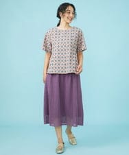 GJBGW51220 Jocomomola(ホコモモラ) Dulce 総刺繍ブラウス ピンク