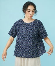 GJBGW51220 Jocomomola(ホコモモラ) Dulce 総刺繍ブラウス ネイビー