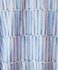 GJBHD30200 Jocomomola(ホコモモラ) 【早割10％OFF】ストライプブラウス ブルー×ピンク