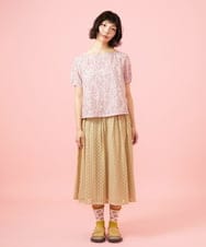GJBHD51240 Jocomomola(ホコモモラ) 【2WAY】Ilusion フラワー総刺繍ブラウス ピンク