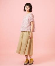 GJBHD51240 Jocomomola(ホコモモラ) 【2WAY】Ilusion フラワー総刺繍ブラウス ピンク