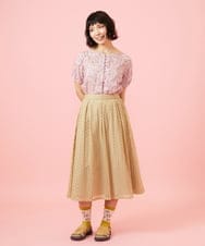 GJBHD51240 Jocomomola(ホコモモラ) 【2WAY】Ilusion フラワー総刺繍ブラウス ピンク