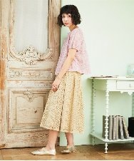 GJBHD51240 Jocomomola(ホコモモラ) 【2WAY】Ilusion フラワー総刺繍ブラウス ピンク