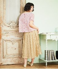 GJBHD51240 Jocomomola(ホコモモラ) 【2WAY】Ilusion フラワー総刺繍ブラウス ピンク