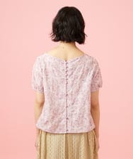 GJBHD51240 Jocomomola(ホコモモラ) 【2WAY】Ilusion フラワー総刺繍ブラウス ピンク
