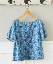GJBHD51240 Jocomomola(ホコモモラ) 【2WAY】Ilusion フラワー総刺繍ブラウス ブルー