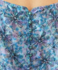 GJBHD51240 Jocomomola(ホコモモラ) 【2WAY】Ilusion フラワー総刺繍ブラウス ブルー