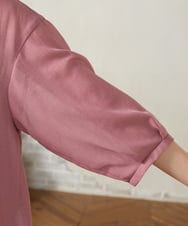 GJBJA34180 Jocomomola(ホコモモラ) 【2WAY】Pleats スパンローンフリルブラウス ピンク