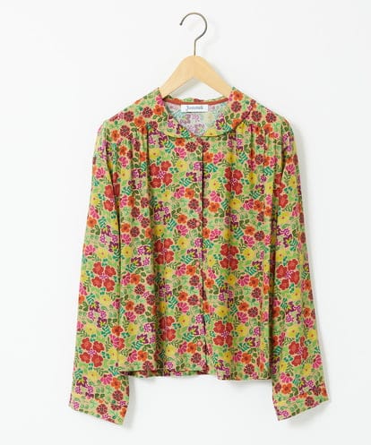GJBJB02180 Jocomomola Calle de la Flor Alta フラワープリントブラウス
