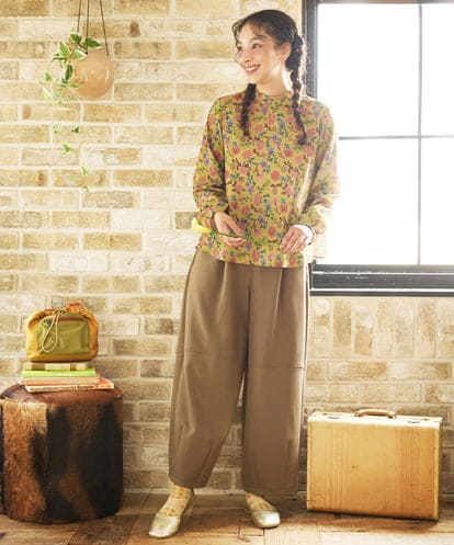 GJBLA50200 Jocomomola Bail de flores フラワープリントブラウス