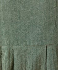 GJBLD33200 Jocomomola(ホコモモラ) フラワー刺繍ヘリンボーンプルオーバーブラウス グリーン