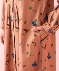 GJEAA37330 Jocomomola(ホコモモラ) Salir もけもけドビーシャツワンピース ピンク