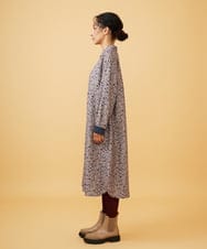 GJEAD70300 Jocomomola(ホコモモラ) Calle de Manuela Malasana アニマルプリントワンピース ベージュ