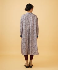 GJEAD70300 Jocomomola(ホコモモラ) Calle de Manuela Malasana アニマルプリントワンピース ベージュ