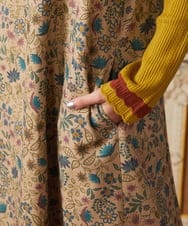 GJEAE03300 Jocomomola(ホコモモラ) Calle de Bordadores フラワープリントジャンパースカートワンピース ベージュ