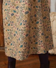 GJEAE03300 Jocomomola(ホコモモラ) Calle de Bordadores フラワープリントジャンパースカートワンピース ベージュ