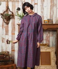 GJEAE37280 Jocomomola(ホコモモラ) Calle del los Libreros ストライプワンピース レッド