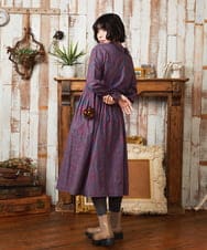 GJEAE37280 Jocomomola(ホコモモラ) Calle del los Libreros ストライプワンピース レッド