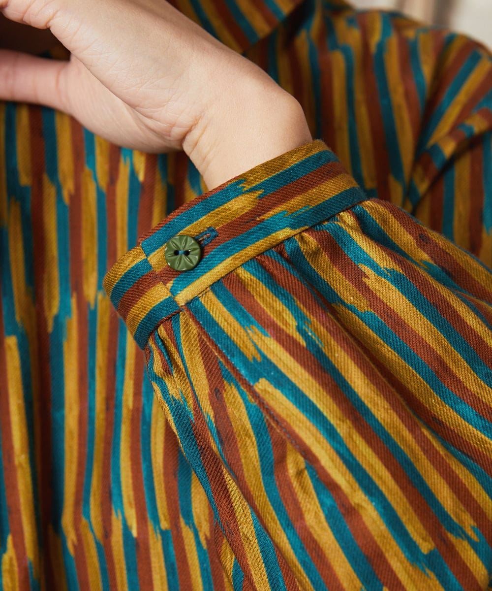 GJEAE37280 Jocomomola(ホコモモラ) Calle del los Libreros ストライプワンピース レッド