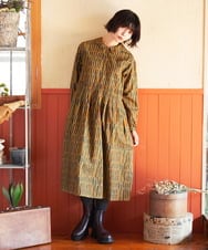 GJEAE37280 Jocomomola(ホコモモラ) Calle del los Libreros ストライプワンピース レッド