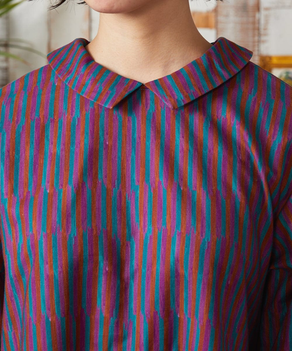 GJEAE37280 Jocomomola(ホコモモラ) Calle del los Libreros ストライプワンピース レッド