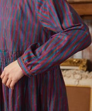 GJEAE37280 Jocomomola(ホコモモラ) Calle del los Libreros ストライプワンピース レッド