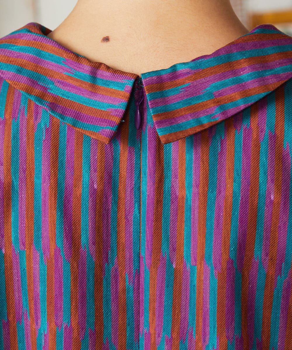 GJEAE37280 Jocomomola(ホコモモラ) Calle del los Libreros ストライプワンピース レッド