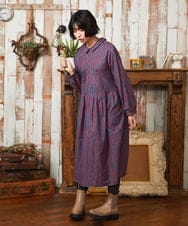 GJEAE37280 Jocomomola(ホコモモラ) Calle del los Libreros ストライプワンピース レッド