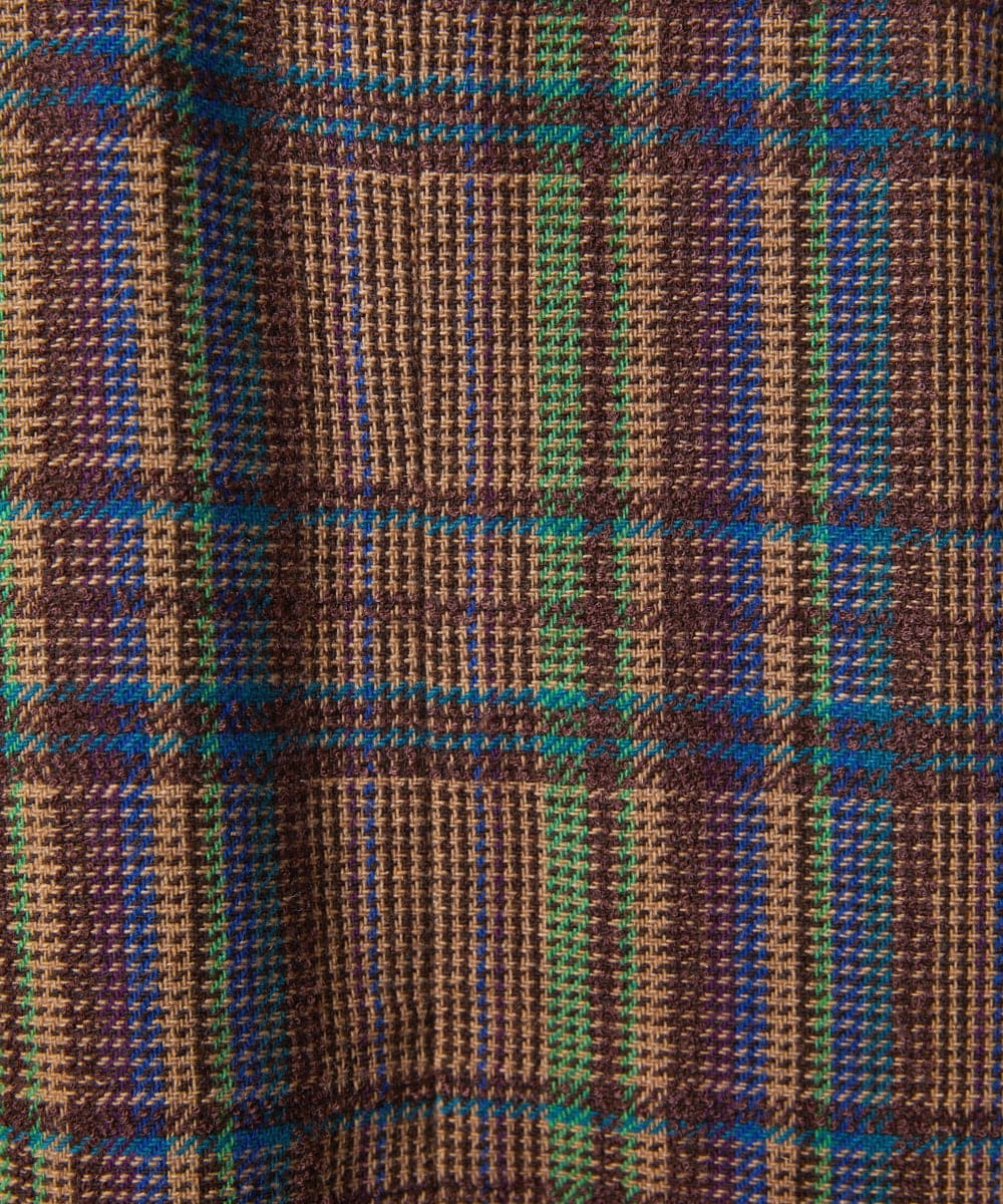 GJEAE41300 Jocomomola(ホコモモラ) Arriate チェック柄ジャンパースカートワンピース ベージュ