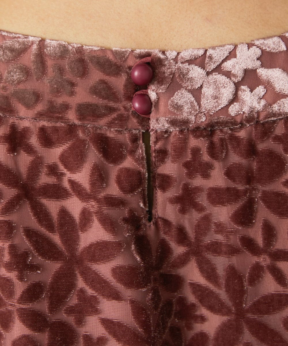 GJEAE51350 Jocomomola(ホコモモラ) Tardin calido オパールフラワーモチーフワンピース ブルー