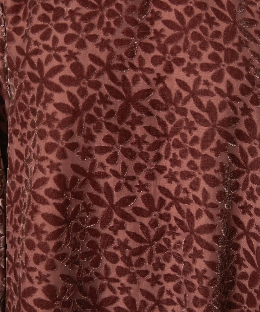 GJEAE51350 Jocomomola(ホコモモラ) Tardin calido オパールフラワーモチーフワンピース ブルー