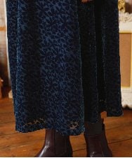 GJEAE51350 Jocomomola(ホコモモラ) Tardin calido オパールフラワーモチーフワンピース ブルー