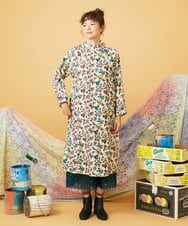 GJEAG30300 Jocomomola(ホコモモラ) Poemas callejeros フラワープリントワンピース アイボリー