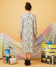 GJEAG30300 Jocomomola(ホコモモラ) Poemas callejeros フラワープリントワンピース アイボリー