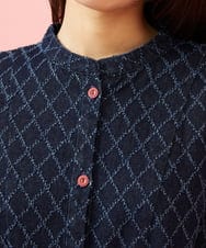 GJEAG36330 Jocomomola(ホコモモラ) 【ポイント2倍】裏起毛デニムワンピース ネイビー