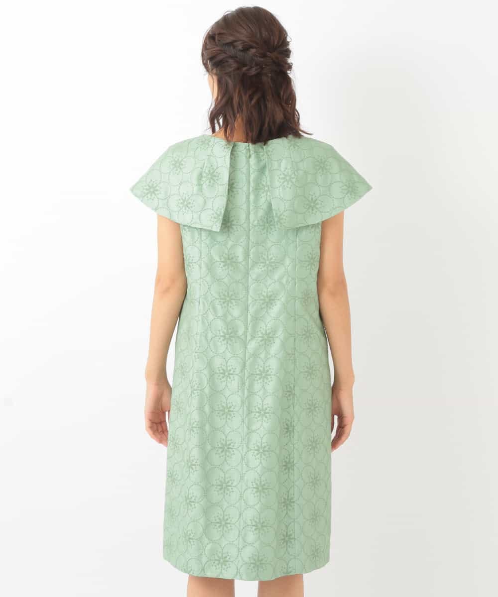 Paz Emb シャンタン刺繍スリーブ付きワンピース ワンピース Jocomomola ホコモモラ イトキンオンラインストア