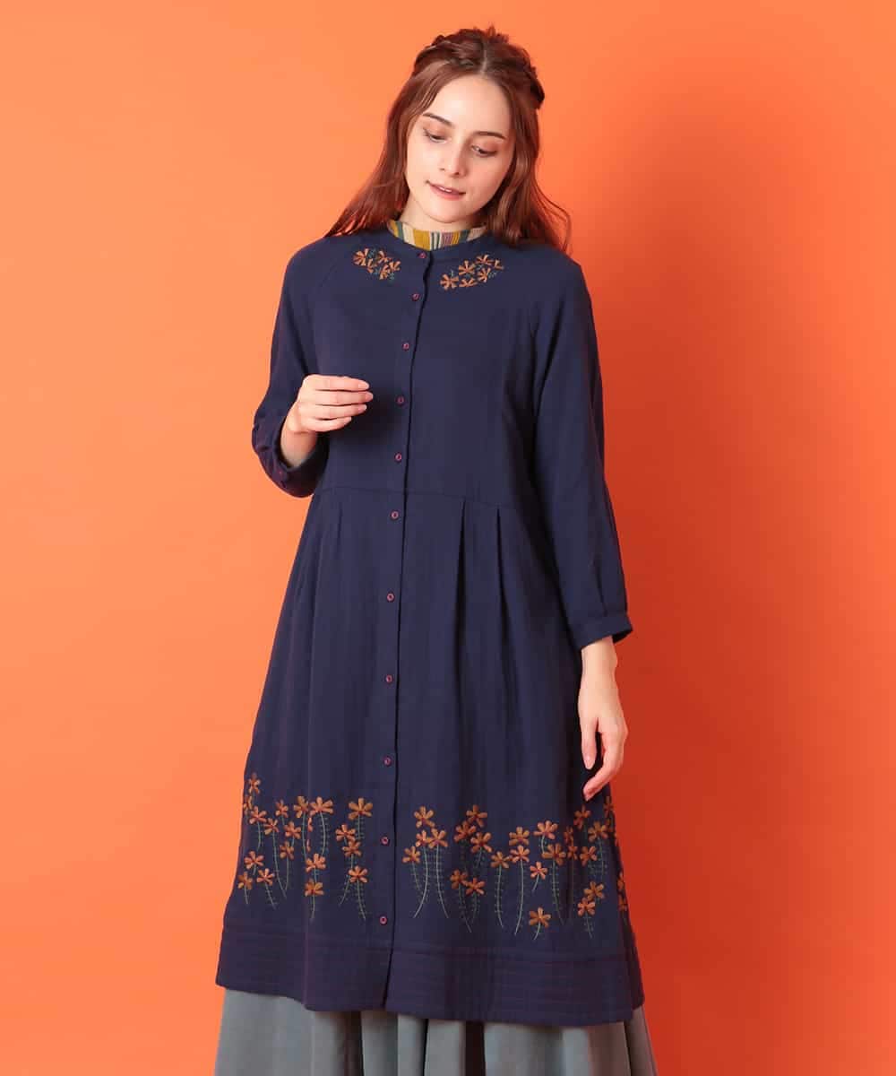 Jocomomola ホコモモラ Recocer フラワー刺繍ワンピース イトキン オンラインストア