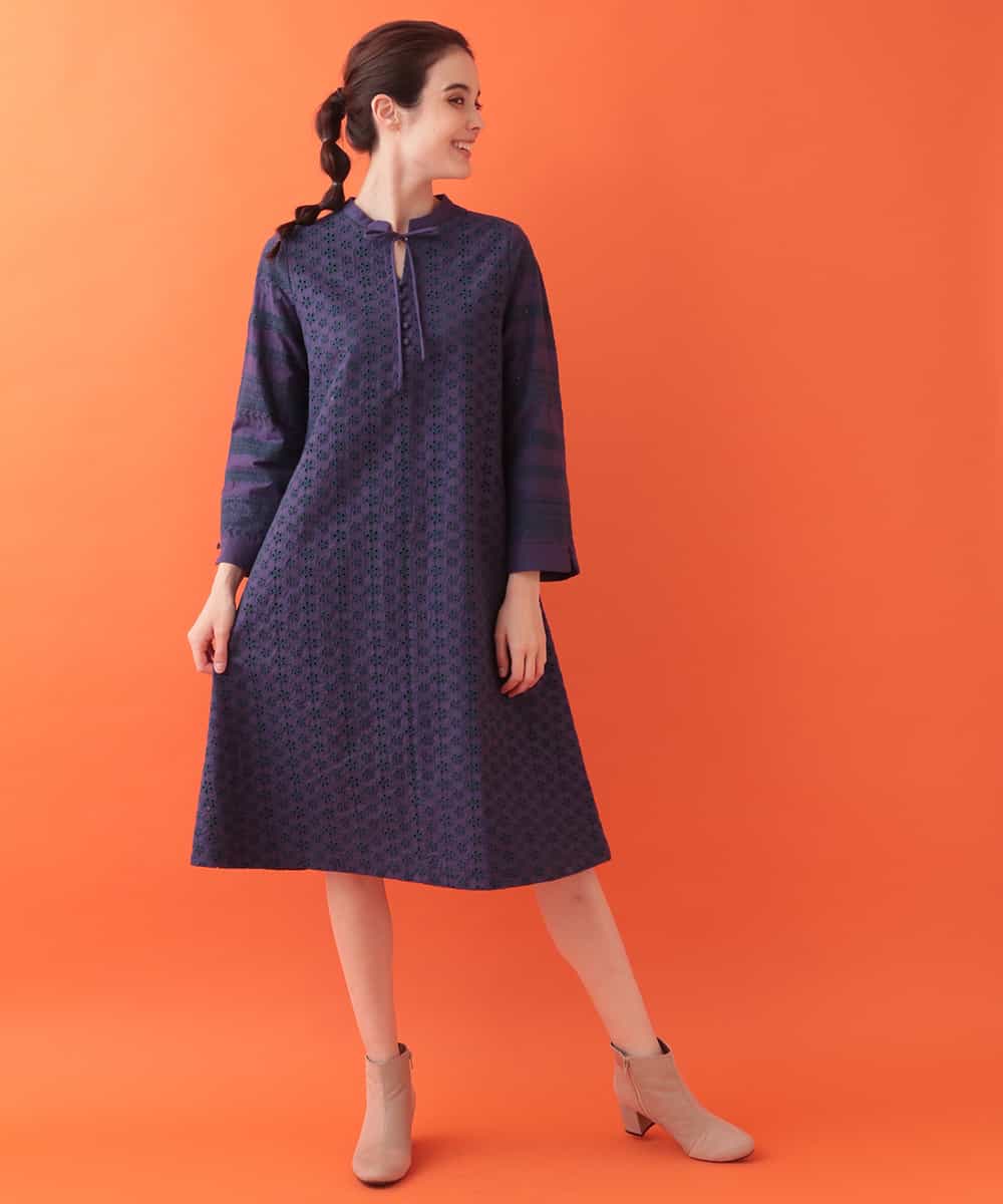 Jocomomola ホコモモラ Combinacion 刺繍レースワンピース イトキンオンラインストア