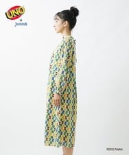 GJEAS70270 Jocomomola(ホコモモラ) UNO™×Jocomomola プリントワンピース ベージュ