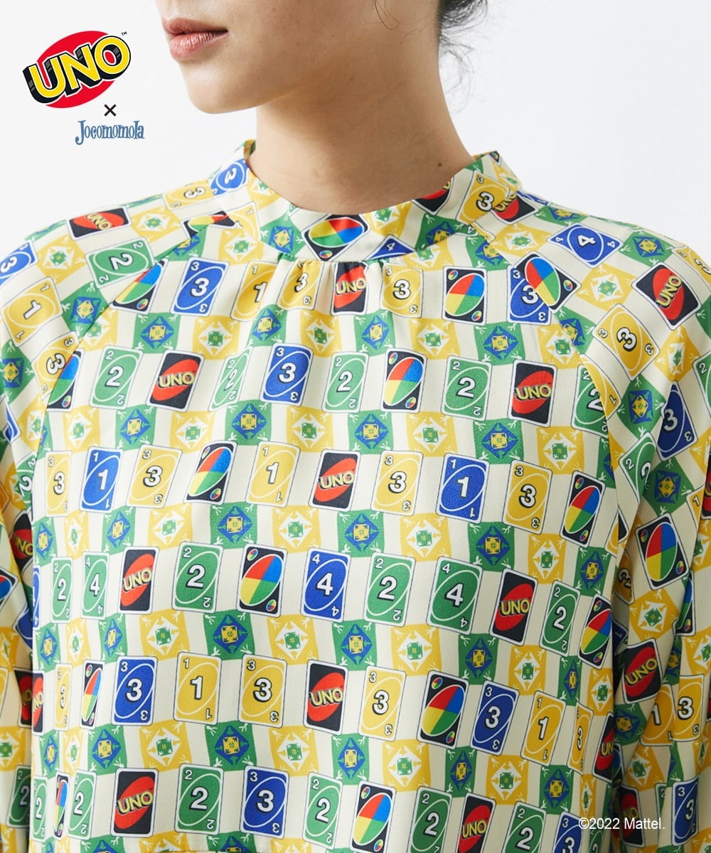 GJEAS70270 Jocomomola(ホコモモラ) UNO™×Jocomomola プリントワンピース ベージュ