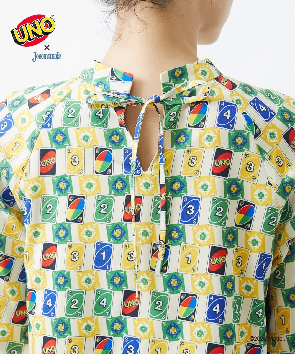 GJEAS70270 Jocomomola(ホコモモラ) UNO™×Jocomomola プリントワンピース ベージュ
