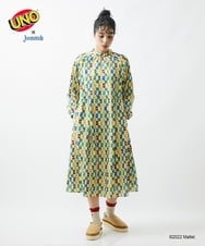 GJEAS70270 Jocomomola(ホコモモラ) UNO™×Jocomomola プリントワンピース ベージュ